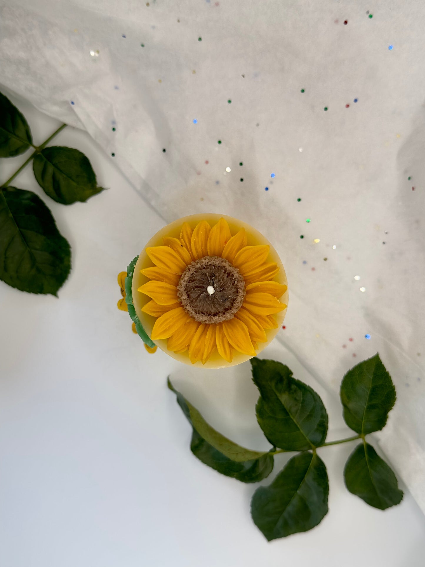 FLORENCE - Organic Scented Candles | Sunflower | Bees | Gift for all occasions