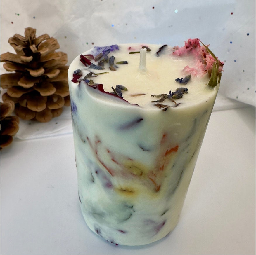BOTANICAL - Organic Handmade pillar candles