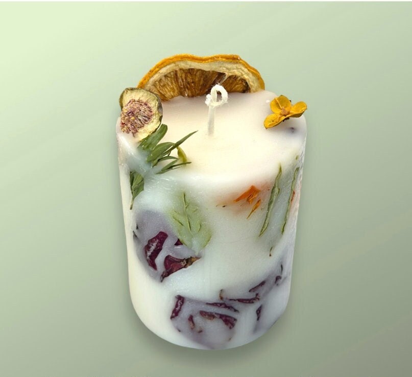 BOTANICAL - Organic Handmade pillar candles