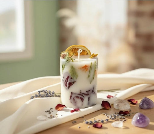 BOTANICAL - Organic Handmade pillar candles