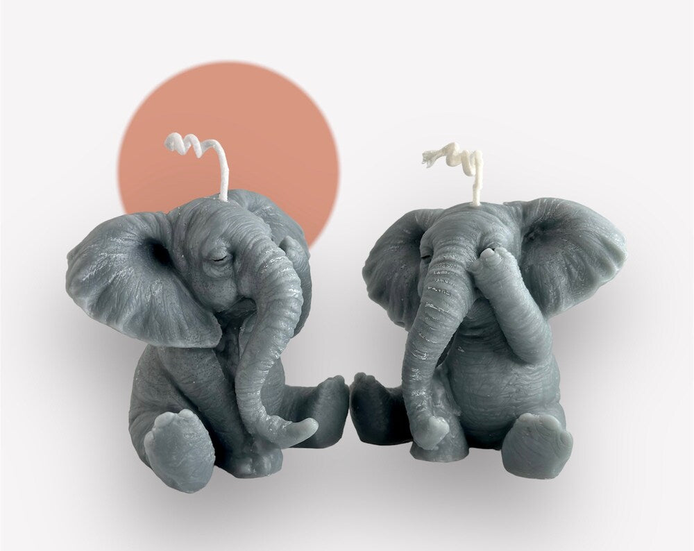 Organic Elephant scented candle  | Handmade | Organic
